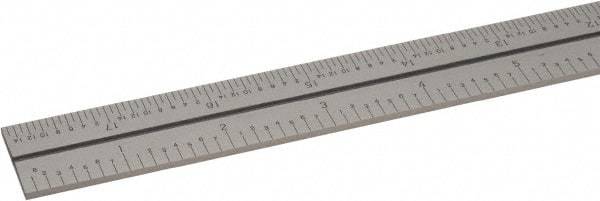 SPI - 18 Inch Long Blade, 4R Graduation Combination Square Blade - Baked Enamel Coated, 1/64, 1/32 1/16 and 1/8 Inch Graduation - Industrial Tool & Supply