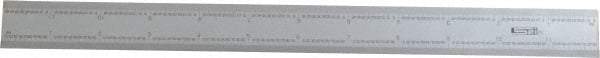 SPI - 12 Inch Long Blade, 16R Graduation Combination Square Blade - Baked Enamel Coated, 1/100, 1/64, 1/50 and 1/32 Inch Graduation - Industrial Tool & Supply