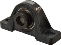Browning - 3/4" ID, 5" OAL x 2-17/32" OAH Pillow Block - 1,444 Lb Static Cap, 2,611 Lb Dyn Cap, 3-25/32" Btw Mnt Hole Ctrs, 1-5/16" Base-to-Ctr Ht, Cast Iron - Industrial Tool & Supply