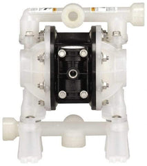 ARO/Ingersoll-Rand - 1/2" NPT, Nonmetallic, Air Operated Diaphragm Pump - PTFE Diaphragm, Polypropylene Housing - Industrial Tool & Supply