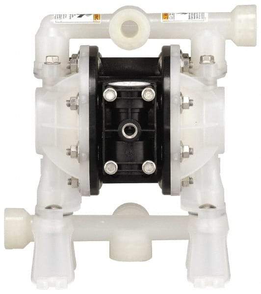 ARO/Ingersoll-Rand - 1/2" NPT, Nonmetallic, Air Operated Diaphragm Pump - Santoprene Diaphragm, Acetal Housing - Industrial Tool & Supply