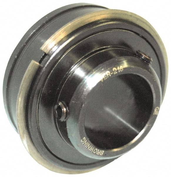 Browning - 1-11/16" ID x 3.3465" OD, 7,901 Lb Dynamic Capacity, ER Style Insert Bearing - 52100 Steel Insert, 1-3/32" Race Width, 5,139 Lb Static Capacity - Industrial Tool & Supply