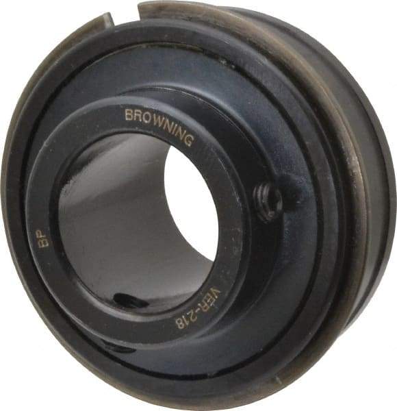Browning - 1-1/8" ID x 2.4409" OD, 4,381 Lb Dynamic Capacity, ER Style Insert Bearing - 52100 Steel Insert, 7/8" Race Width, 2,567 Lb Static Capacity - Industrial Tool & Supply