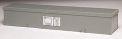 Cooper B-Line - 4" High x 24" Wide x 4" Long, Screw Mount Wire Duct - Gray, 7 Knockouts, Screw, Steel - Industrial Tool & Supply