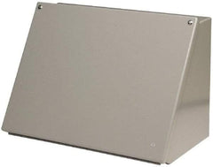 Cooper B-Line - Steel Standard Enclosure Hinge Sloped Cover - NEMA 12, 13, 12" Wide x 8" High x 7-5/32" Deep, Dirt-tight & Dust-tight - Industrial Tool & Supply