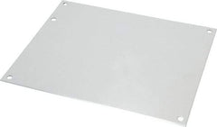 Cooper B-Line - 6-7/8" OAW x 8-7/8" OAH Powder Coat Finish Electrical Enclosure Nonperforated Panel - 10" x 8" Box, 14 Gauge Steel, Use with 1084-12CHC/1084-12CHCS/1084-12CHQRC/1084-12CHSC/1084-12LC/1084-12SC/1084-FTC/1086-12CHC/1086-12CHSC/1086-12SC - Industrial Tool & Supply