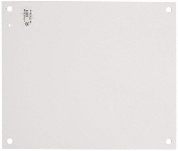 Cooper B-Line - 10-1/4" OAW x 14-1/4" OAH Powder Coat Finish Electrical Enclosure Nonperforated Panel - 16" x 12" Box, 14 Gauge Steel, Use with 16126-1/16128-1 - Industrial Tool & Supply
