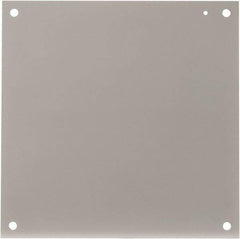 Cooper B-Line - 17" OAW x 17" OAH Powder Coat Finish Electrical Enclosure Nonperforated Panel - 20" x 20" Box, 12 Gauge Steel, Use with 202010-12/20206-12/20208-12 - Industrial Tool & Supply