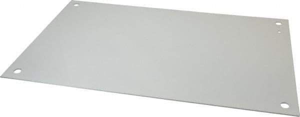 Cooper B-Line - 13" OAW x 21" OAH Powder Coat Finish Electrical Enclosure Nonperforated Panel - 24" x 16" Box, 12 Gauge Steel, Use with 24166-12/24168-12 - Industrial Tool & Supply