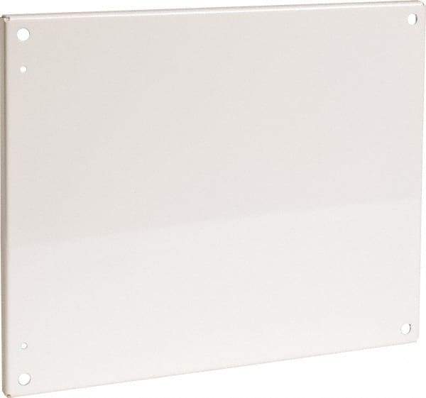 Cooper B-Line - 16-7/8" OAW x 20-7/8" OAH Powder Coat Finish Electrical Enclosure Flanged Panel - 24" x 20" Box, 12 Gauge Steel, Use with 20246-12/20248-12/242010-12/242012-12/242016-12/24206-12/24208-12 - Industrial Tool & Supply
