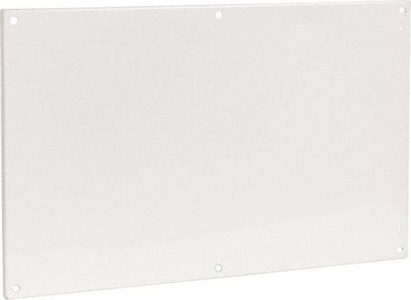 Cooper B-Line - 20-7/8" OAW x 32-7/8" OAH Powder Coat Finish Electrical Enclosure Flanged Panel - 36" x 24" Box, 12 Gauge Steel, Use with 362410-12/362412-12/36246-12/36248-12 - Industrial Tool & Supply