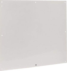 Cooper B-Line - 28-1/2" OAW x 32" OAH Powder Coat Finish Electrical Enclosure Nonperforated Panel - 36" x 30" Box, 14 Gauge Steel, Use with 363012-1/36306-1/36308-1 - Industrial Tool & Supply
