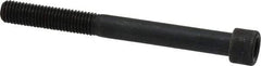 Made in USA - 1/4-28 UNF Hex Socket Drive, Socket Cap Screw - Alloy Steel, Black Oxide Finish, Partially Threaded, 2-1/2" Length Under Head - Industrial Tool & Supply