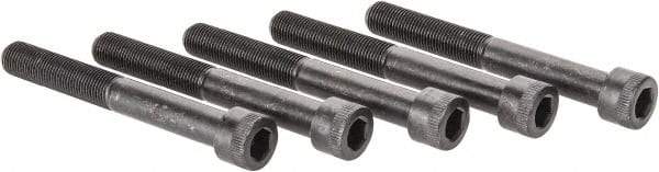 Made in USA - 1/2-20 UNF Hex Socket Drive, Socket Cap Screw - Alloy Steel, Black Oxide Finish, Partially Threaded, 4" Length Under Head - Industrial Tool & Supply