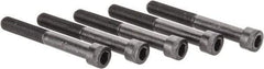 Made in USA - 1/2-20 UNF Hex Socket Drive, Socket Cap Screw - Alloy Steel, Black Oxide Finish, Partially Threaded, 4" Length Under Head - Industrial Tool & Supply