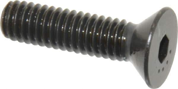 Made in USA - 5/16-18 UNC Hex Socket Drive, 82° Flat Screw - Alloy Steel, Black Oxide Finish, Fully Threaded, 1-1/4" OAL - Industrial Tool & Supply