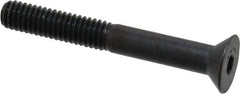 Made in USA - 5/16-18 UNC Hex Socket Drive, 82° Flat Screw - Alloy Steel, Black Oxide Finish, Fully Threaded, 2-1/2" OAL - Industrial Tool & Supply