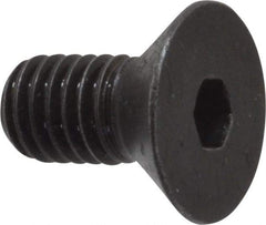 Made in USA - 3/8-16 UNC Hex Socket Drive, 82° Flat Screw - Alloy Steel, Black Oxide Finish, Fully Threaded, 3/4" OAL - Industrial Tool & Supply