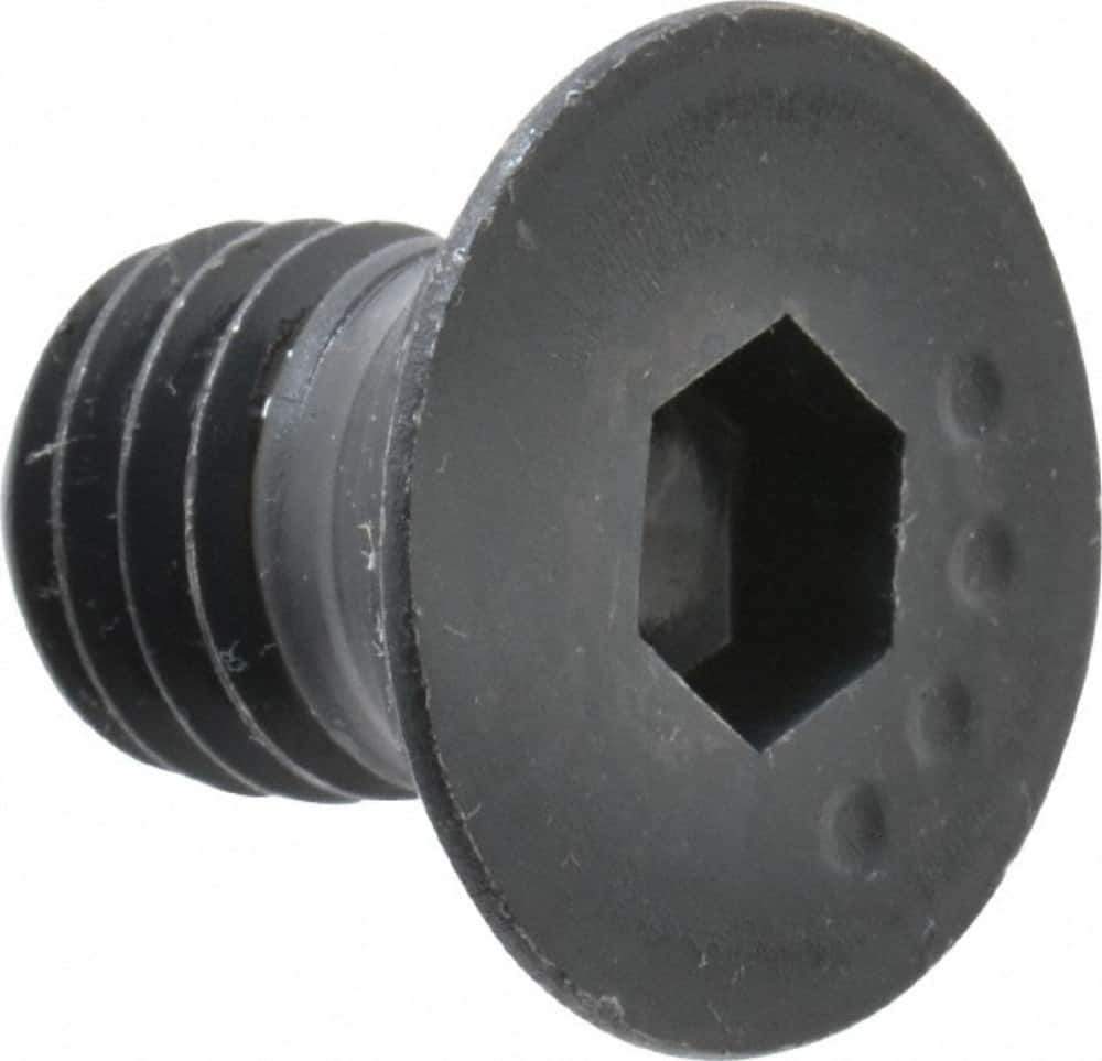 Made in USA - 1/2-13 UNC Hex Socket Drive, 82° Flat Screw - Alloy Steel, Black Oxide Finish, Fully Threaded, 3/4" OAL - Industrial Tool & Supply