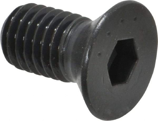 Made in USA - 1/2-13 UNC Hex Socket Drive, 82° Flat Screw - Alloy Steel, Black Oxide Finish, Fully Threaded, 1" OAL - Industrial Tool & Supply