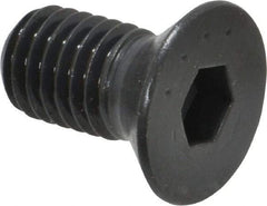 Made in USA - 1/2-13 UNC Hex Socket Drive, 82° Flat Screw - Alloy Steel, Black Oxide Finish, Fully Threaded, 1" OAL - Industrial Tool & Supply