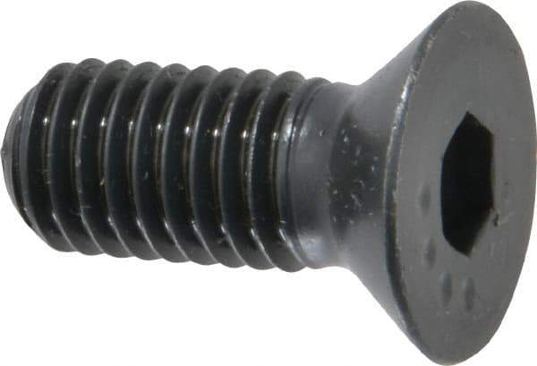 Made in USA - 1/2-13 UNC Hex Socket Drive, 82° Flat Screw - Alloy Steel, Black Oxide Finish, Fully Threaded, 1-1/4" OAL - Industrial Tool & Supply