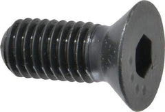 Made in USA - 1/2-13 UNC Hex Socket Drive, 82° Flat Screw - Alloy Steel, Black Oxide Finish, Fully Threaded, 1-1/4" OAL - Industrial Tool & Supply