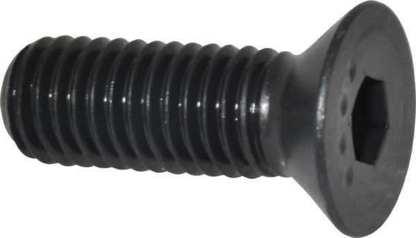 Made in USA - 1/2-13 UNC Hex Socket Drive, 82° Flat Screw - Alloy Steel, Black Oxide Finish, Fully Threaded, 1-1/2" OAL - Industrial Tool & Supply