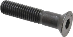Made in USA - 1/2-13 UNC Hex Socket Drive, 82° Flat Screw - Alloy Steel, Black Oxide Finish, Partially Threaded, 2-1/2" OAL - Industrial Tool & Supply