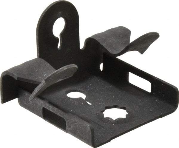 Cooper B-Line - 1/4" Max Flange Thickness, 1/4" Rod Flange Beam Clamp - 100 Lb Capacity, Spring Steel - Industrial Tool & Supply