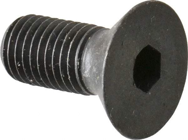 Made in USA - 5/16-24 UNF Hex Socket Drive, 82° Flat Screw - Alloy Steel, Black Oxide Finish, Fully Threaded, 3/4" OAL - Industrial Tool & Supply