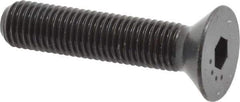 Made in USA - 5/16-24 UNF Hex Socket Drive, 82° Flat Screw - Alloy Steel, Black Oxide Finish, Fully Threaded, 1-1/2" OAL - Industrial Tool & Supply
