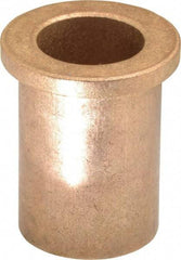 Boston Gear - 3/4" Inside x 1" Outside Diam, Oil Impregnated Bronze Sleeve Bearing - 1-1/4" Flange Outside Diam, 5/32" Flange Thickness, 1-1/2" OAL - Industrial Tool & Supply