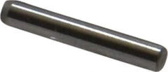 Made in USA - 1/16" Diam x 3/8" Pin Length Grade 8 Alloy Steel Standard Dowel Pin - Bright Finish, 1 Beveled & 1 Rounded End - Industrial Tool & Supply