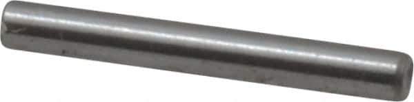Made in USA - 1/16" Diam x 1/2" Pin Length Grade 8 Alloy Steel Standard Dowel Pin - Bright Finish, 1 Beveled & 1 Rounded End - Industrial Tool & Supply