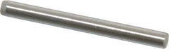 Made in USA - 1/16" Diam x 5/8" Pin Length Grade 8 Alloy Steel Standard Dowel Pin - Bright Finish, 1 Beveled & 1 Rounded End - Industrial Tool & Supply