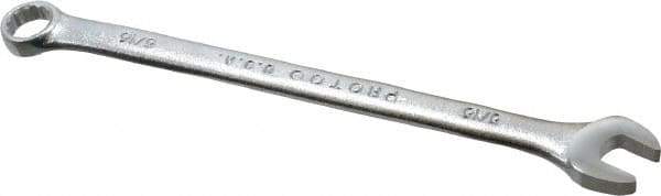 Proto - 5/16" 12 Point Combination Wrench - 5-3/8" OAL, Steel, Satin Finish - Industrial Tool & Supply