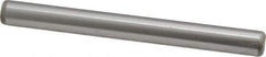 Made in USA - 1/4" Diam x 2-1/2" Pin Length Grade 8 Alloy Steel Standard Dowel Pin - Bright Finish, C 47-58 & C 60 (Surface) Hardness, 14,720 Lb (Double Shear), 7,360 Lb (Single Shear) Breaking Strength, 1 Beveled & 1 Rounded End - Industrial Tool & Supply