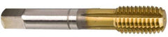 Guhring - M10x1.50 Metric Coarse 6HX Modified Bottoming Thread Forming Tap - Cobalt, TiN Finish, 2.941" OAL, 0.63" Thread Length, Right Hand Thread, Series 3939 - Industrial Tool & Supply
