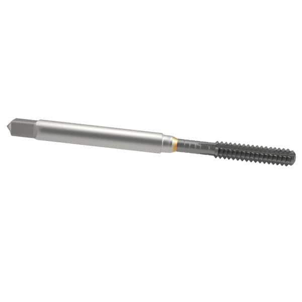 Guhring - #6-32 UNC 2BX Modified Bottoming Thread Forming Tap - Cobalt, TiCN Finish, 2" OAL, 0.315" Thread Length, Right Hand Thread, Series 3943 - Exact Industrial Supply