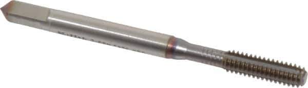 Guhring - #8-32 UNC 2BX Modified Bottoming Thread Forming Tap - Cobalt, TiCN Finish, 2.13" OAL, 0.315" Thread Length, Right Hand Thread, Series 3943 - Exact Industrial Supply