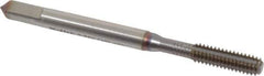 Guhring - #8-32 UNC 2BX Modified Bottoming Thread Forming Tap - Cobalt, TiCN Finish, 2.13" OAL, 0.315" Thread Length, Right Hand Thread, Series 3943 - Exact Industrial Supply