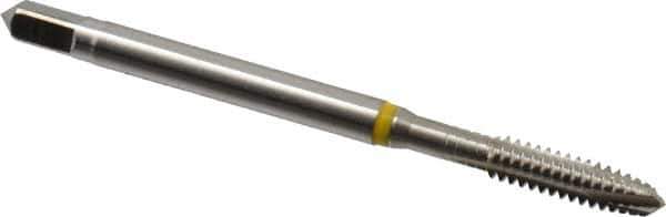 Guhring - #6-32 UNC, 3 Flute, Bright Finish, Cobalt Spiral Point Tap - Plug Chamfer, Right Hand Thread, 2" OAL, 0.433" Thread Length, 0.141" Shank Diam, 2B Class of Fit, Series 3901 - Exact Industrial Supply