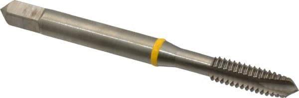 Guhring - #12-24 UNC, 3 Flute, Bright Finish, Cobalt Spiral Point Tap - Plug Chamfer, Right Hand Thread, 2.382" OAL, 0.63" Thread Length, 0.22" Shank Diam, 2B Class of Fit, Series 3901 - Exact Industrial Supply
