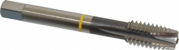 Guhring - 7/16-14 UNC, 3 Flute, Bright Finish, Cobalt Spiral Point Tap - Plug Chamfer, Right Hand Thread, 3.157" OAL, 0.866" Thread Length, 0.323" Shank Diam, 2B Class of Fit, Series 3901 - Exact Industrial Supply