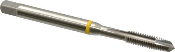 Guhring - #10-32 UNF, 3 Flute, Bright Finish, Cobalt Spiral Point Tap - Plug Chamfer, Right Hand Thread, 2.382" OAL, 0.551" Thread Length, 0.194" Shank Diam, 2B Class of Fit, Series 3902 - Exact Industrial Supply