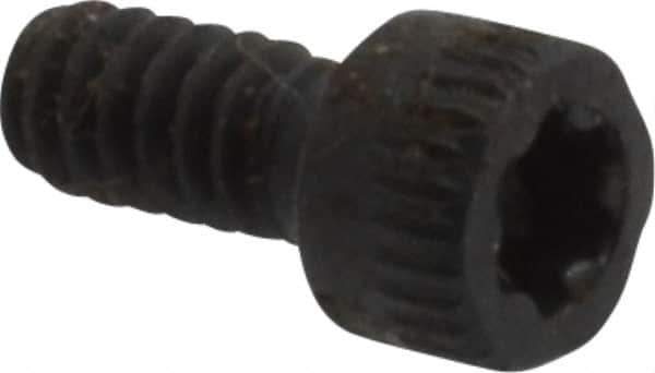 Camcar - #4-40 UNC Torx Plus Drive, Socket Cap Screw - Alloy Steel, Black Oxide Finish, Fully Threaded, 1/4" Length Under Head - Industrial Tool & Supply