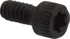Camcar - #4-40 UNC Torx Plus Drive, Socket Cap Screw - Alloy Steel, Black Oxide Finish, Fully Threaded, 1/4" Length Under Head - Industrial Tool & Supply