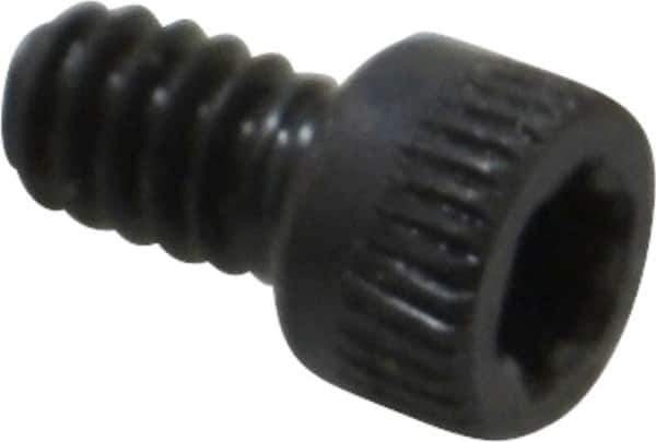 Camcar - #6-32 UNC Torx Plus Drive, Socket Cap Screw - Alloy Steel, Black Oxide Finish, Fully Threaded, 1/4" Length Under Head - Industrial Tool & Supply