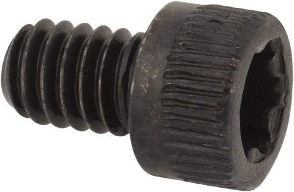 Camcar - #8-32 UNC Torx Plus Drive, Socket Cap Screw - Alloy Steel, Black Oxide Finish, Fully Threaded, 1/4" Length Under Head - Industrial Tool & Supply
